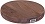 CHESTNUT WOOD PLANT CADDY W/NO SHOW WHEELS