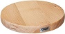 Round Wood Plant Caddy With No Show Casters