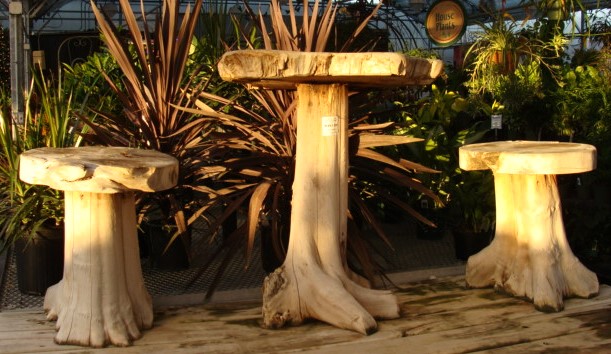 3PC RUSTIC TEAK BISTRO SETTEE