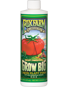 FOXFARM GROW BIG LIQUID CONCENTRATE PLANT FOOD 1 QUART
