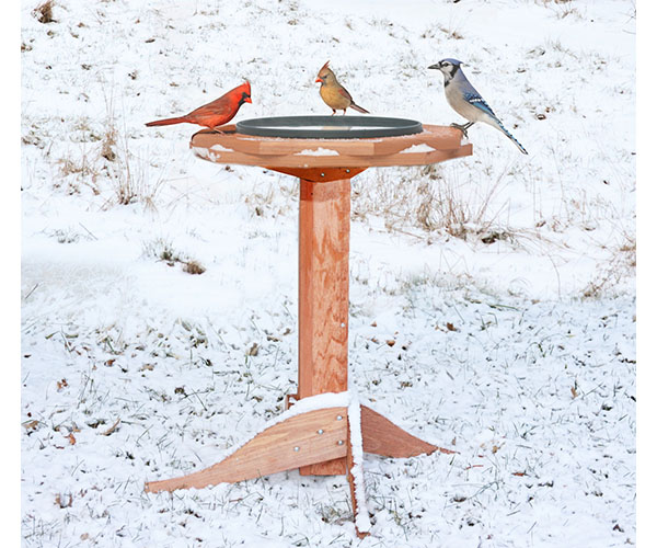 HEATED BIRD BATH