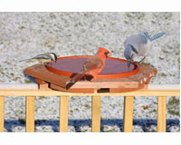 CEDAR HEATED DECK BIRDBATH