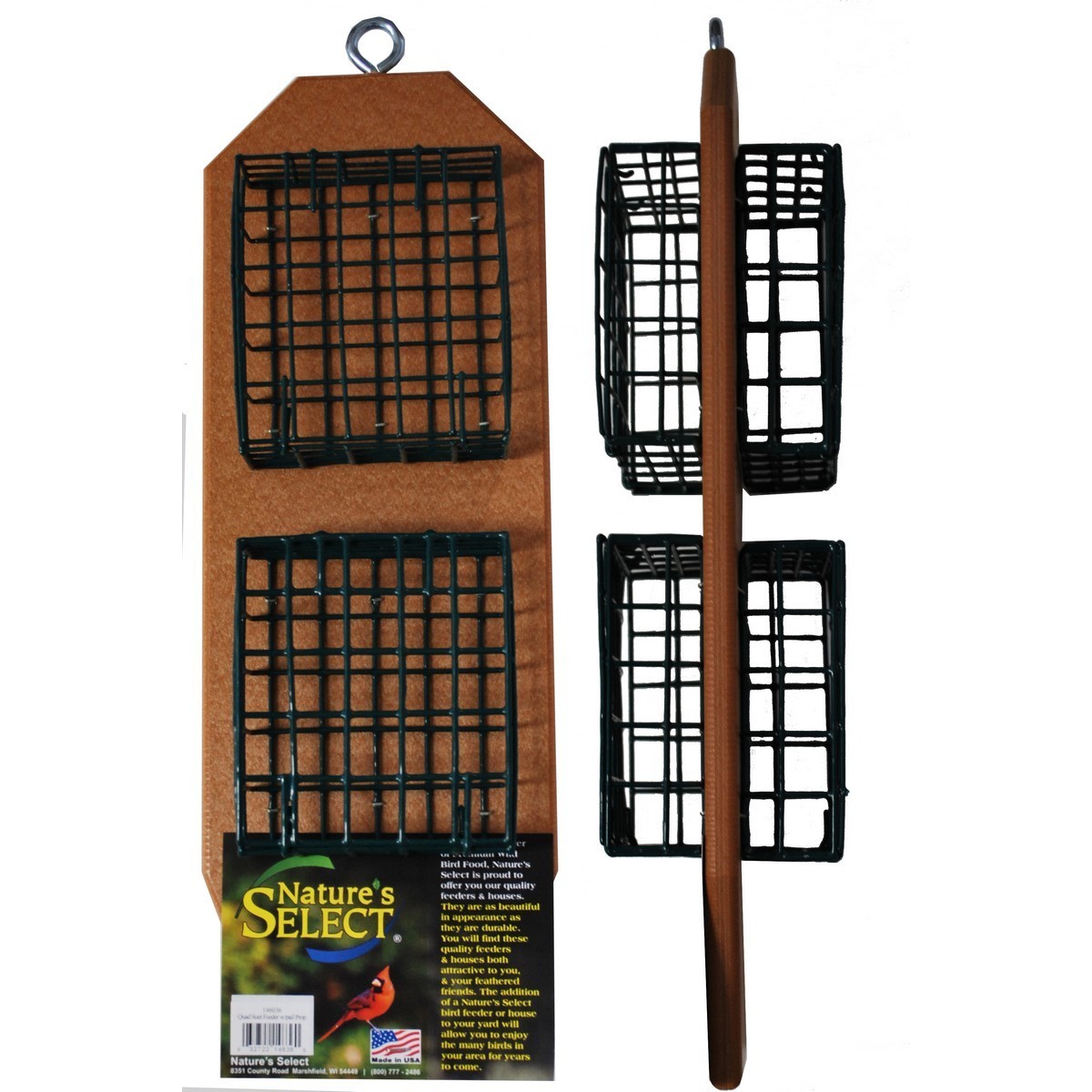 2 SIDED QUAD SUET FEEDER W/TAIL