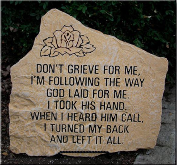 DON'T GRIEVER FOR ME/STONE