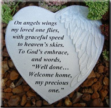 ON ANGELS WINGS/HEART STONE