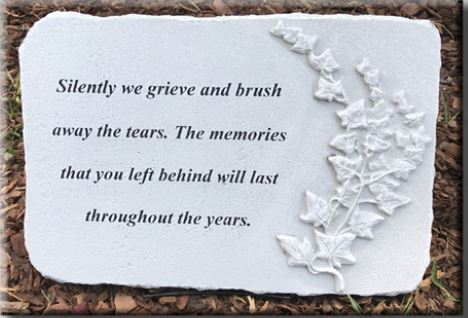 SILENTLY WE GRIEVE/STONE