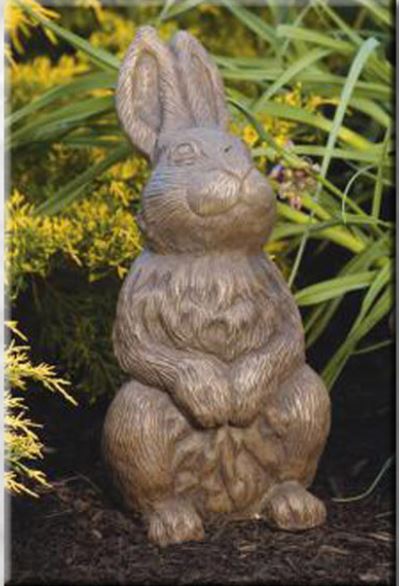 16" SITTING UP RABBIT-CONCRETE