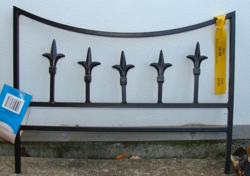14X20.5 BLK FINIAL GDN FENCE