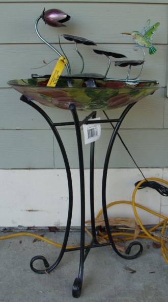 HUMMINGBIRD-BIRDBATH W/ATTA.