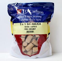 9X1 3/4 AGLICA WINE CORKS 100/B