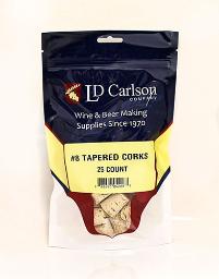 #8 TAPERED CORKS 25 PK