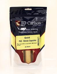 GOLD PVC SHRINK CAPSULES 30/BAG