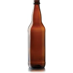 22 OZ. AMBER BEER BOTTLES 12 CS