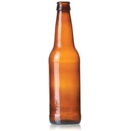 12 OZ. AMBER BEER BOTTLES/24 CS