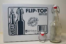 16OZ CLEAR EZ CAP BOTTLES 12-CS