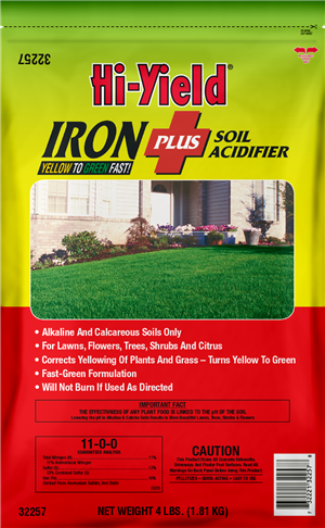 HI-YIELD IRON PLUS SOIL ACIDIFIER 4LBS