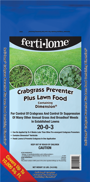 CRABGRASS PREV + LAWN FOOD 10M