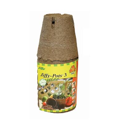 JIFFY 3" ROUND PEAT POT 10 PK