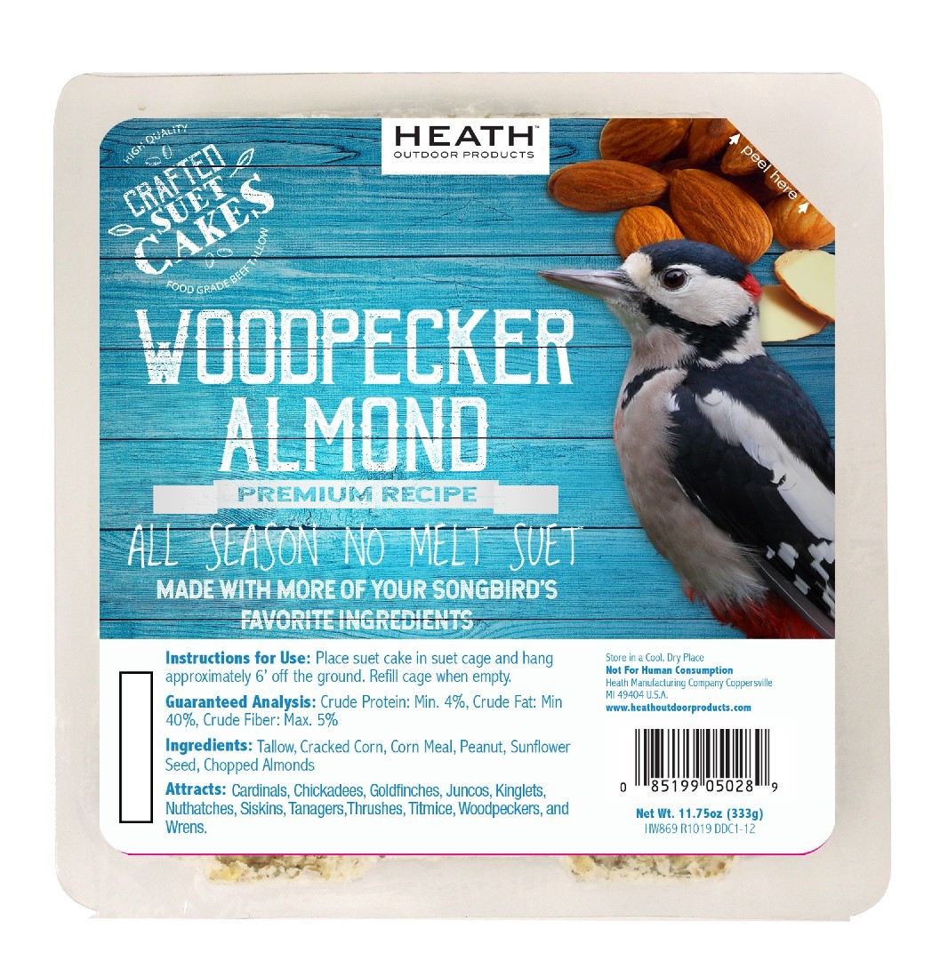 WOODPECKER ALMOND SUET CAKE