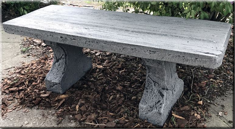 BARN WOOD BENCH- CONCRETE