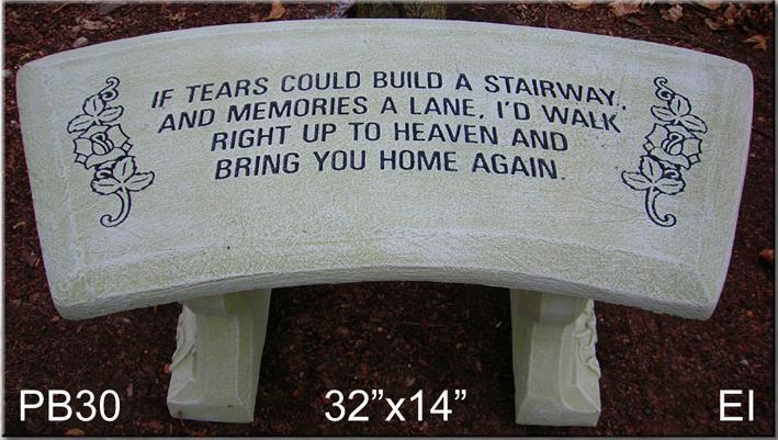 IF TEARS/MEMORIAL BENCH