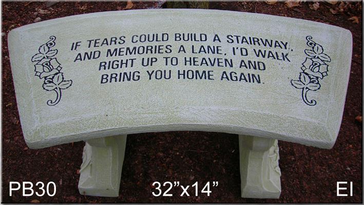 IF TEARS/MEMORIAL BENCH