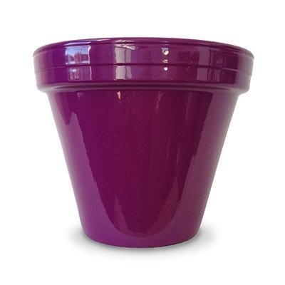 6.5" VIOLET CERA PLANTER