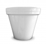 6.5" WHITE CERA PLANTER