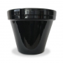 8.5" BLACK CERA PLANTER