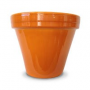 8.5" ORANGE CERA PLANTER