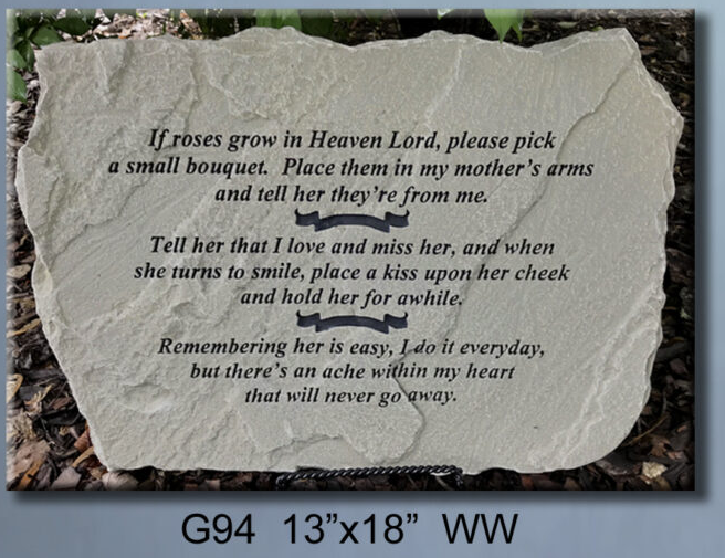 IF ROSES GROW IN HEAVEN/STONE